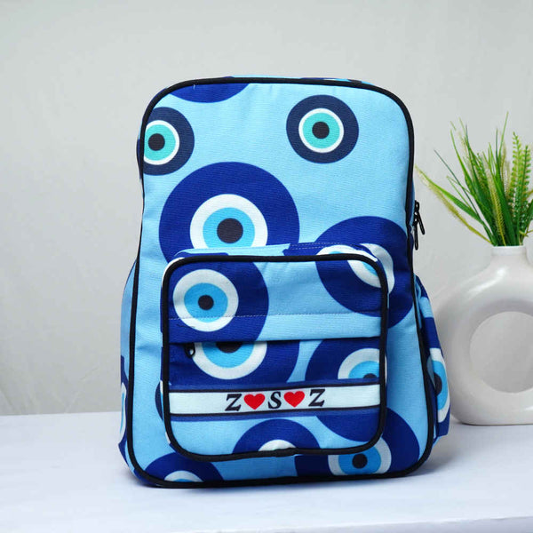 Personalised Evil Eye Printed Kids Bag Pack